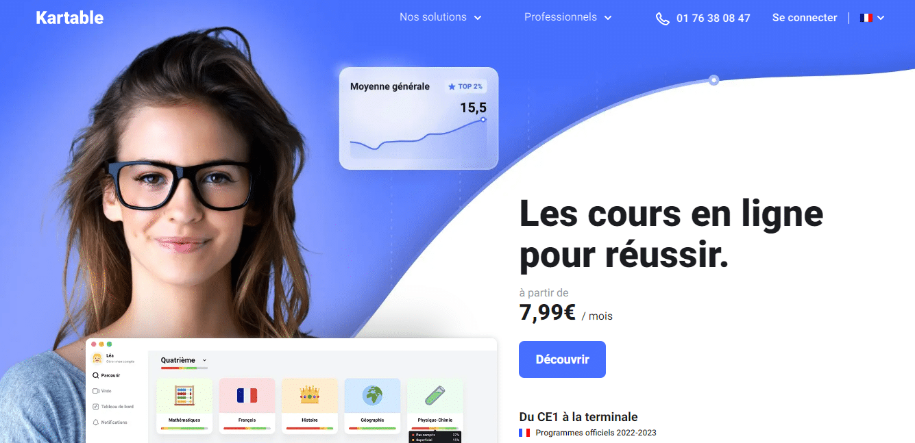 Kartable, La Plateforme Au Soutien Des Enfants - Blogtelemarketing.fr