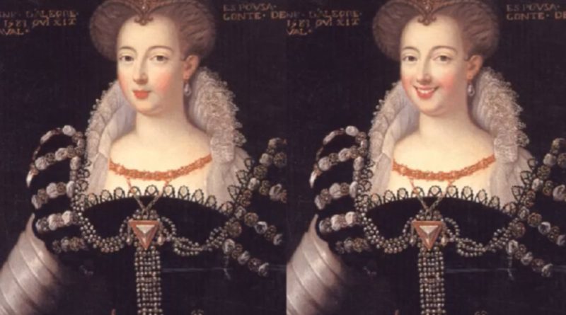 Portrait d'Anne d'Alegre avec et sans sourire