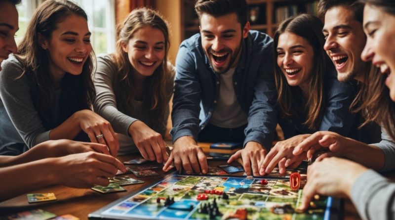 Personnes autour d'un jeu de société