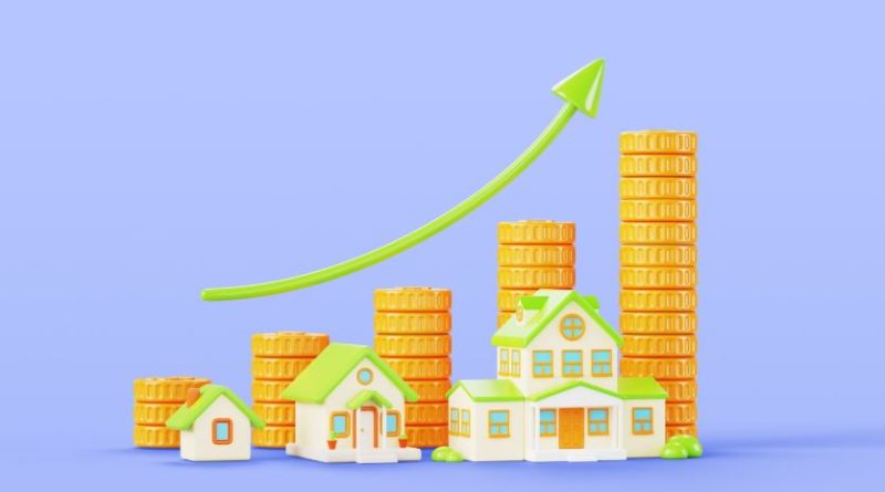 Illustration 3D pour les ventes de biens immobiliers